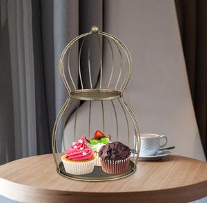 ที่วางเค้กที่เสิร์ฟขนมหวานคัพเค้กสำหรับงานแต่งงานที่บ้านโรงแรมร้านอาหาร2023ตกแต่งงานปาร์ตี้วันเกิด - Product Image 2