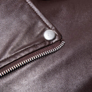 Meilleure vente Veste en cuir PU de haute qualité pour hommes avec logo personnalisé Vêtements décontractés imperméables respirants et durables modèles OEM - Product Image 4