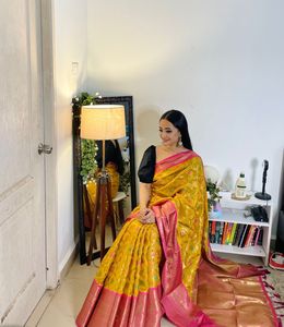 Vêtements de Festival de qualité supérieure Banarasi en soie douce Zari, sari de travail avec fournisseur de chemisiers de Surat inde - Product Image 2