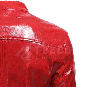 Veste en cuir personnalisée, veste en cuir légère, veste en cuir respirante pour homme, veste d'hiver en cuir à faible MOQ - Product Image 4