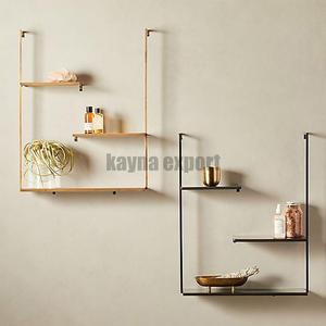 High Demand Wall <b>Shelves</b> Triangle Shape Metal And <b>Wood</b> Hanging Wall <b>Shelves</b> Wall Mounted Shelf Storage Handmade Wire Display - Product Image 6