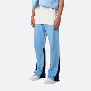 Pantalon évasé en toile pour homme, taille haute, élastique, respirant, large, style décontracté, streetwear - Product Image 2