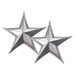 Rusted Mid Century Modern Organic Forms Star Shape Metal Wall Art decoration Star Wrought Iron Wall Decor