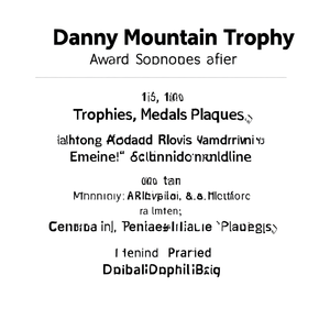Trofeo Danny Mountain, Articoli Promozionali, Premi, Medaglie, Targhe - Product Image 2