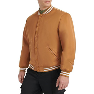 แจ็คเก็ตวาร์ซิตี้ผู้ชายแบบสั่งทำปี 2026 พร้อมฮู้ดระบายอากาศได้ดี เหมาะสำหรับฤดูหนาว แขนเสื้อหนังสไตล์ Letterman - Product Image 4