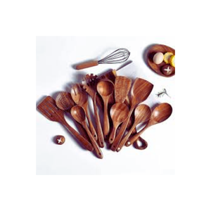 Juego de utensilios de cocina con logotipo personalizado de alta calidad, Material de madera hecho a mano, opciones OEM/ODM, fabricante de Vietnam - Product Image 5