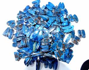 อะซูไรต์ธรรมชาติคู่ผู้ผลิตอัญมณีหลวมอินเดียราคาขายส่งคุณภาพสูงเครื่องประดับอัญมณี Cabochon ทํา - Product Image 6