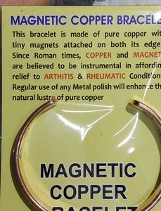 Handcrafted <b>Copper</b> Magnetic Vintage Star Design Unisex Bangles and Cuff <b>Bracelets</b> for Style and Wellness - Product Image 3