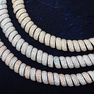 Chaîne à maillons cubains en diamant de laboratoire 18MM Chaîne Hip Hop élégante et entièrement glacée Collier pour hommes Bold Iced Out - Product Image 3