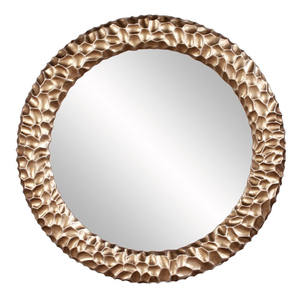 Espejo de Pared de Metal Dorado Decorativo de Lujo Estilo Europeo para Sala de Estar, Tocador, Hotel, Villas - Product Image 1