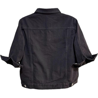 Erkek Beyaz Kot Slim Fit Ceket İşlemeli Düğme Patchwork Tasarım Özel Logo Rüzgar Geçirmez Yüksek Kalite Pamuk/Polyester