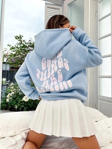 Sudaderas con capucha de punto de invierno para mujer-Color y tamaño personalizados de alta calidad al por mayor - Product Image 2
