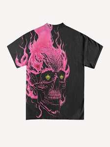 Épaule tombante surdimensionnée Conception et taille personnalisées imprimées 100% coton T-shirts graphiques Chemise respirante populaire OEM - Product Image 2