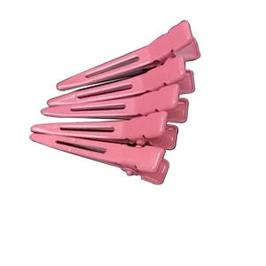 Wholesale Customized Hairstyling Daily Used Hairdressing Salon Work Matt Black Metal <b>Clips</b> for <b>Hair</b> Extension - Product Image 2