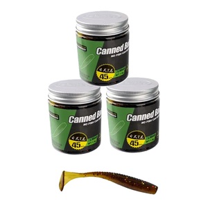 Meilleure qualité ver leurre 3 couleurs 45 pièces/boîte 60mm 1.6g artificiel T queue leurres souples ver souple en plastique leurres de pêche - Product Image 1