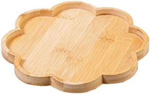 Plateaux de service en bois de qualité supérieure en forme de fleur, bols de centre de table pour la décoration de la maison, assiettes à fruits, plateau à collation, fournisseur personnalisé - Product Image 6