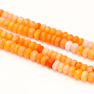 ลูกปัดโอปอลทรงกลมสีเรียบเงาสีส้มสวยงามขนาด7-10มม. ลูกปัดอัญมณีโอปอลสีส้มเรียบขนาด7-10มม. ลูกปัดคุณภาพระดับ AAA - Product Image 5