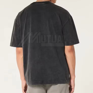 Diseño personalizado al por mayor hombres ácido lavado camiseta mejor calidad precio barato hombres ácido lavado camiseta - Product Image 2
