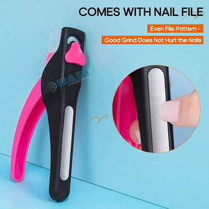 Alicates para cutículas, cortadores de cutículas con cuchillas de corte afiladas, instrumentos de belleza para cortar puntas de uñas acrílicas multicapa de acero inoxidable - Product Image 2