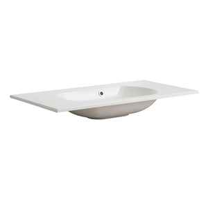 Lavabo Empotrado Moderno de 90 cm Sin Orificio para Grifo, Lavabos Elegantes - Product Image 1