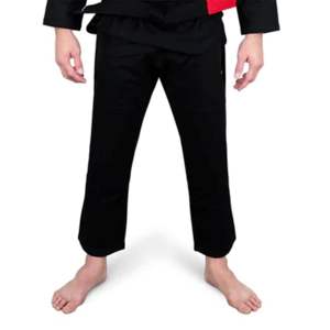 Core Gi Pantalon Noir 10oz Ripstop Coton Coutures Renforcées Jiu Jitsu Pantalon d'entraînement et de compétition Coupe athlétique sur mesure - Product Image 1