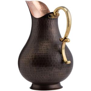 เหยือกทองแดงโบราณมีด้ามจับทองทองเหลืองขายดีเหยือกน้ำดื่มหรูหราสำหรับตกแต่งโต๊ะเหยือก100% ประโยชน์ต่อสุขภาพ - Product Image 1