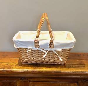 Panier de pique-nique en rotin fait main durable du Vietnam 2026, écologique et polyvalent, avec design personnalisable pour le camping – Offre Spéciale - Product Image 1