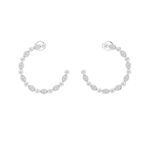 Pendientes de Aro con Diamantes CVD Cultivados en Laboratorio de 0.18 CT, VVS-VS-EF, Disponibles en Oro de 18K, 14K, 10K y Plata 925, en Oro Rosa, Amarillo y Blanco - Product Image 2