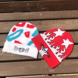 High Quality Acrylic <b>Beanie</b> Knitted Jacquard Winter <b>Satin</b> <b>Lined</b> Blank <b>Beanies</b> With Custom Logo Embroidery <b>Beanie</b> Hats - Product Image 1