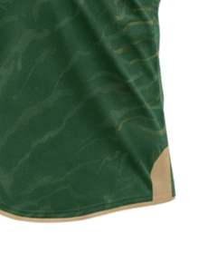 Conjunto de Camiseta y Pantalones Cortos de Fútbol Personalizados en Verde Oscuro y Beige, Transpirables, de Poliéster, para Entrenamiento, Partidos y Deportes de Equipo - Product Image 5