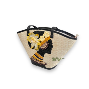 Sacs de paille avec des motifs méticuleux et habiles, faciles à utiliser, apportent un style artistique aux femmes - Product Image 3