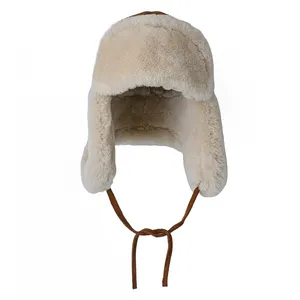 Chapéu de aviador de pele de carneiro estilo Bourne melhor preço fornecedor de peru disponível em cores e tamanhos personalizados