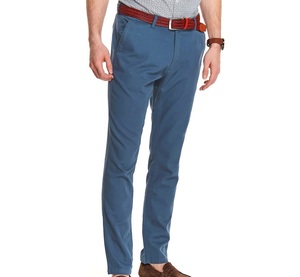 Pantalon chino personnalisé de haute qualité pour hommes, coupe ajustée, taille moyenne, style hip-hop, en coton extensible, avec fermeture éclair, respirant - Product Image 6