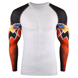 Camisetas de Compresión Sólidas de Nuevo Diseño, Venta Directa de Fábrica, Ropa Deportiva para Hombre, Color Personalizado, Mejor Precio, Personalizadas - Product Image 1