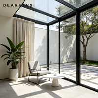 Véranda pliante autoportante sur mesure avec unité de vitrage isolant thermiquement pour la rénovation de patio, conception professionnelle