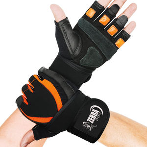 Gants d'haltérophilie de fitness sur mesure en néoprène et cuir sangle de poignet d'entraînement de gymnastique gants d'haltérophilie vente en gros - Product Image 4