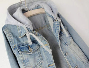 2025 veste en jean ajustée pour femmes élégantes avec des détails de fourrure Chic en détresse déchirures cristal dentelle décor ajusté pour l'automne printemps hiver - Product Image 6