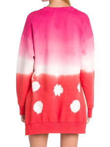 Top vente femmes dernier style pull cravate teinture sweats surdimensionnés conceptions personnalisées Logo maillot d'hiver avec motif solide - Product Image 5