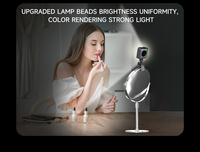 TOKQI-D12 D12S Mini lampe vidéo LED RVB multi-ports pleine couleur, lumière de caméra de poche 360 °   Éclairage photographique