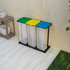 Hot Selling Made in Italy Rectangular Shape Plastic Material Sustainable Waste Bins With <b>Certification</b> - Product Image 1
