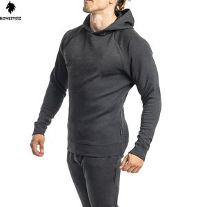 เสื้อฮู้ดแบบสวมหัวสำหรับผู้ชายผ้าฝ้ายโพลีเอสเตอร์100% ออกแบบได้ตามต้องการผ้าเทอร์รี่น้ำหนักเบาสบายๆสีพื้นพัฟสำหรับฤดูหนาว - Product Image 2