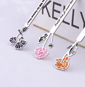 Marcapáginas de madera ecológico con flores hawaianas-Caja de regalo artística incluida VIET FARGIMEX - Product Image 6