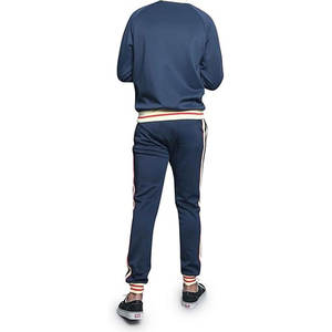 ชุดวอร์มผู้ชายทันสมัยเสื้อแจ็คเก็ตมีซิปใช้งานได้เข้าได้กับกางเกงวอร์มปรับได้เพื่อลุคฟิตเนสที่มีสไตล์ - Product Image 3