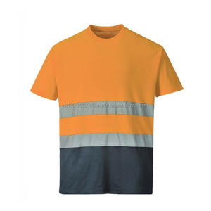 Custom High Visibility Reflective Safety <b>T</b> <b>Shirt</b> Construction Short Sleeve <b>Hi</b> <b>Vis</b> Polo Work <b>Shirts</b> for Men - Product Image 3
