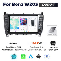 DUDUAUTO DUDU7 7870 Sistema GPS para Auto con Pantalla Táctil Android de Doble Banda para Benz W203 de 8 Pulgadas con 4G LTE WIFI BT DSP