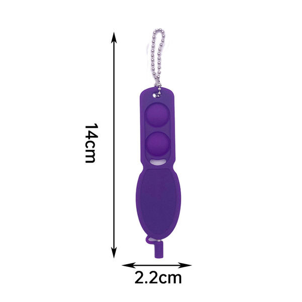 Push Pop Fidget Pen Keychain Stress Relief Toy Portable Popper for Kids and Adults Fun Relaxation Gadget