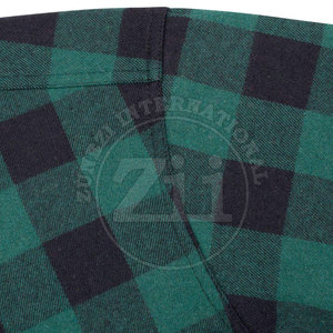 Chemises en flanelle pour hommes à manches longues de couleur unie, logo personnalisé, saison printemps, légères, écologiques, service OEM - Product Image 4