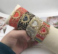 Luckyee - Bracelet créatif Miyuki Eye, bracelet hexagonal, bracelet à perles pour femmes