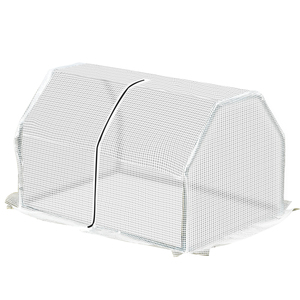 Outsunny Mini Greenhouse for <b>Garden</b> and Balcony in PE Plastic and Steel with Zip Closure, 99x71x60 cm - Product Image 1