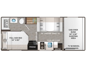 Remolques de viaje RV T-h-o-r C-o-l-e-m-a-n 21E-Z-F 2026 NUEVOS, USADOS EN BUEN ESTADO, para un viaje RV cómodo, para venta al por mayor - Product Image 2